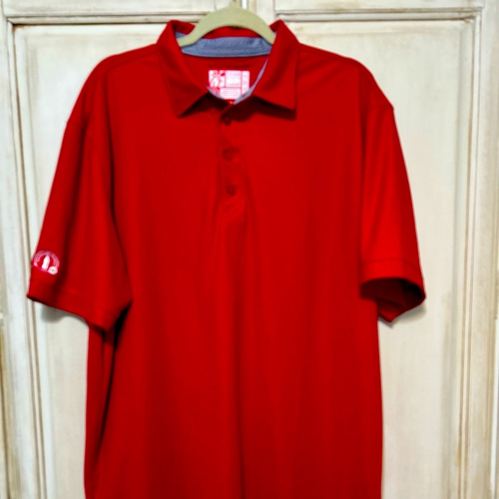 Chick Fil A Polo Shirt Adult Extra Large Red Oobe Employee Work Uniform